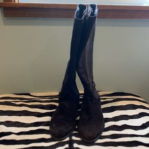 Aguatalia Chocolate brown suede boots size 8m